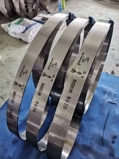  General Cutting of Foam Bocks Wavy Concave Band Knife Blade 4500 × 15 × 0.5mm